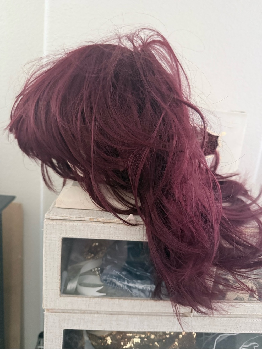 Women’s Synthetic Wig - Burgundy Layered Style never worn